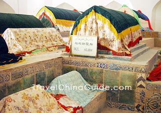 Coffins In the tomb chamber